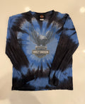 Ohio blue tie dye long sleeve