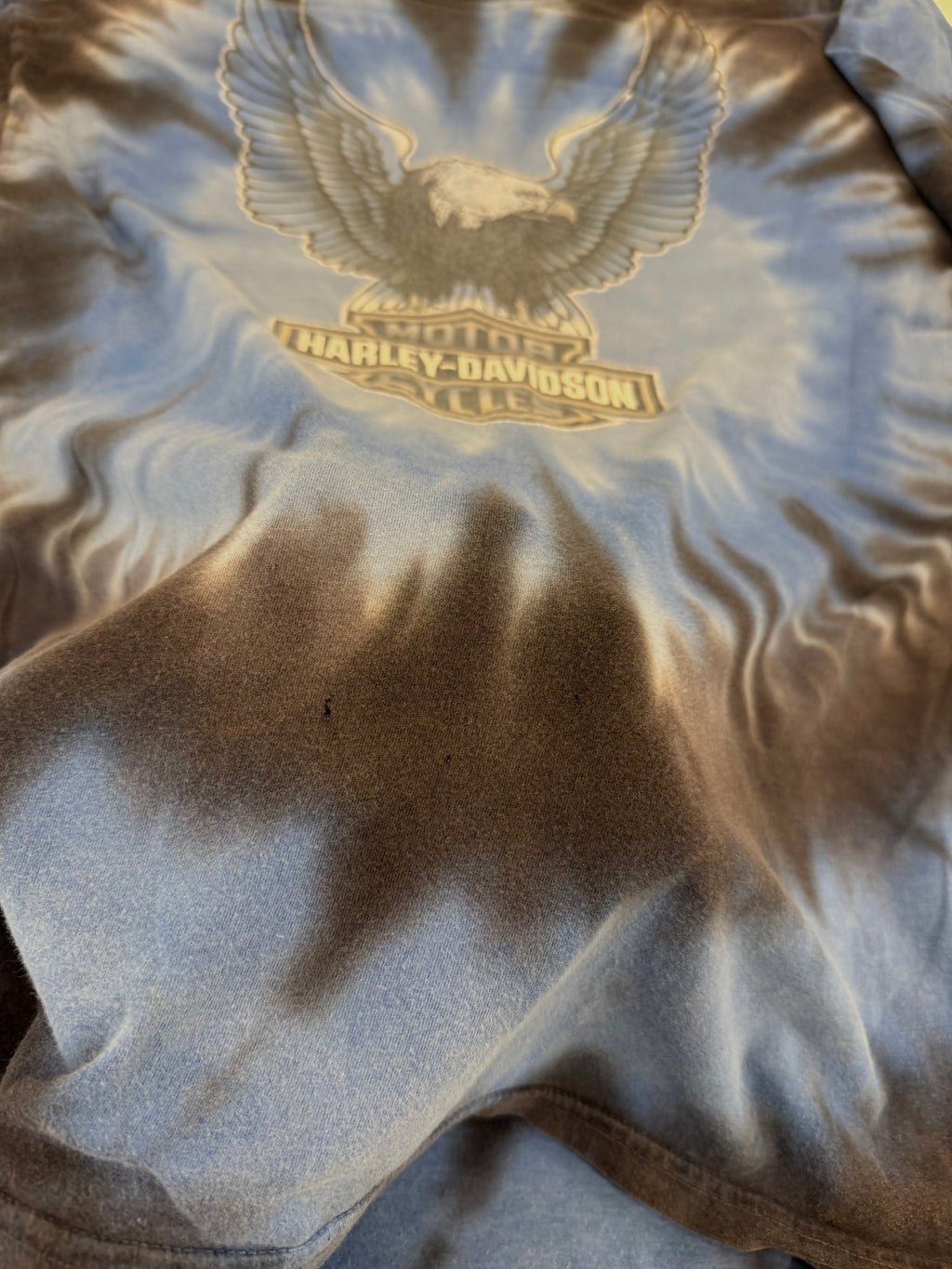 Ohio blue tie dye long sleeve