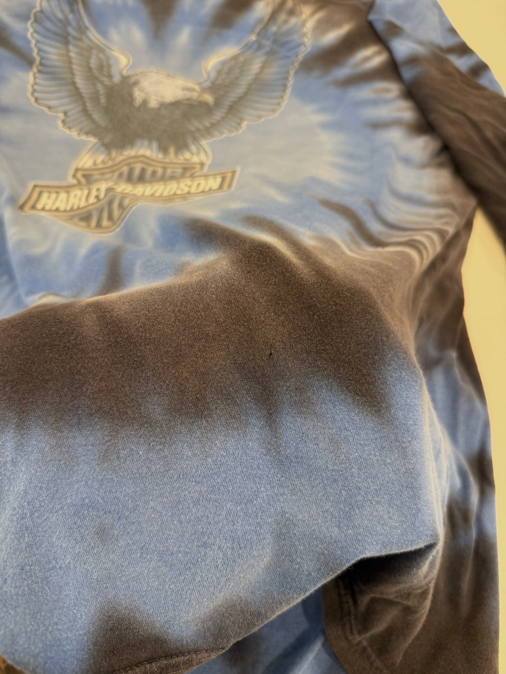Ohio blue tie dye long sleeve