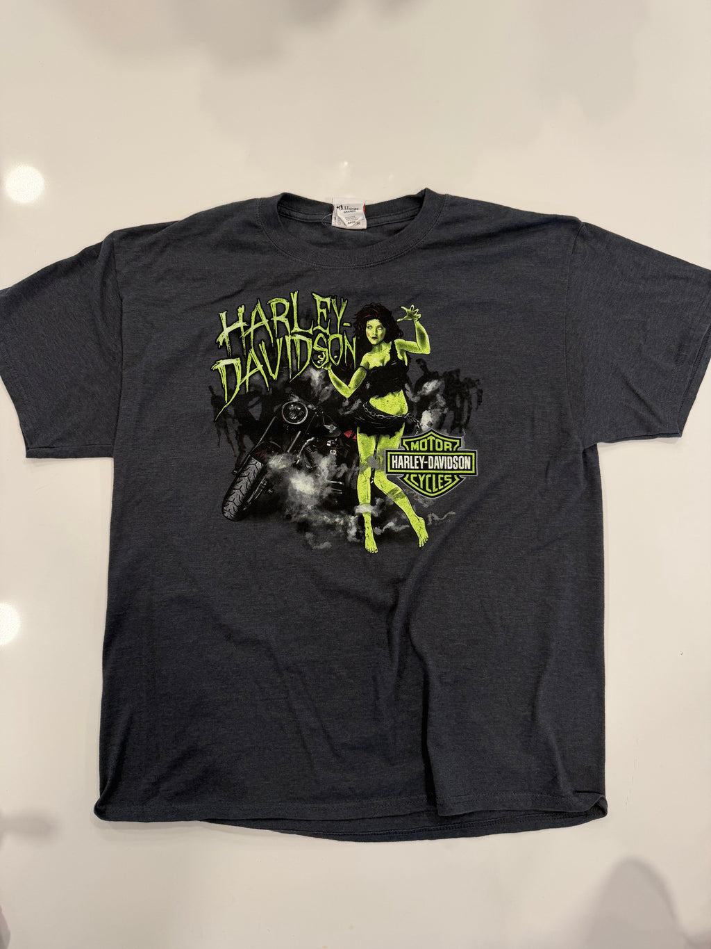 Montclair CA green zombie girl tee