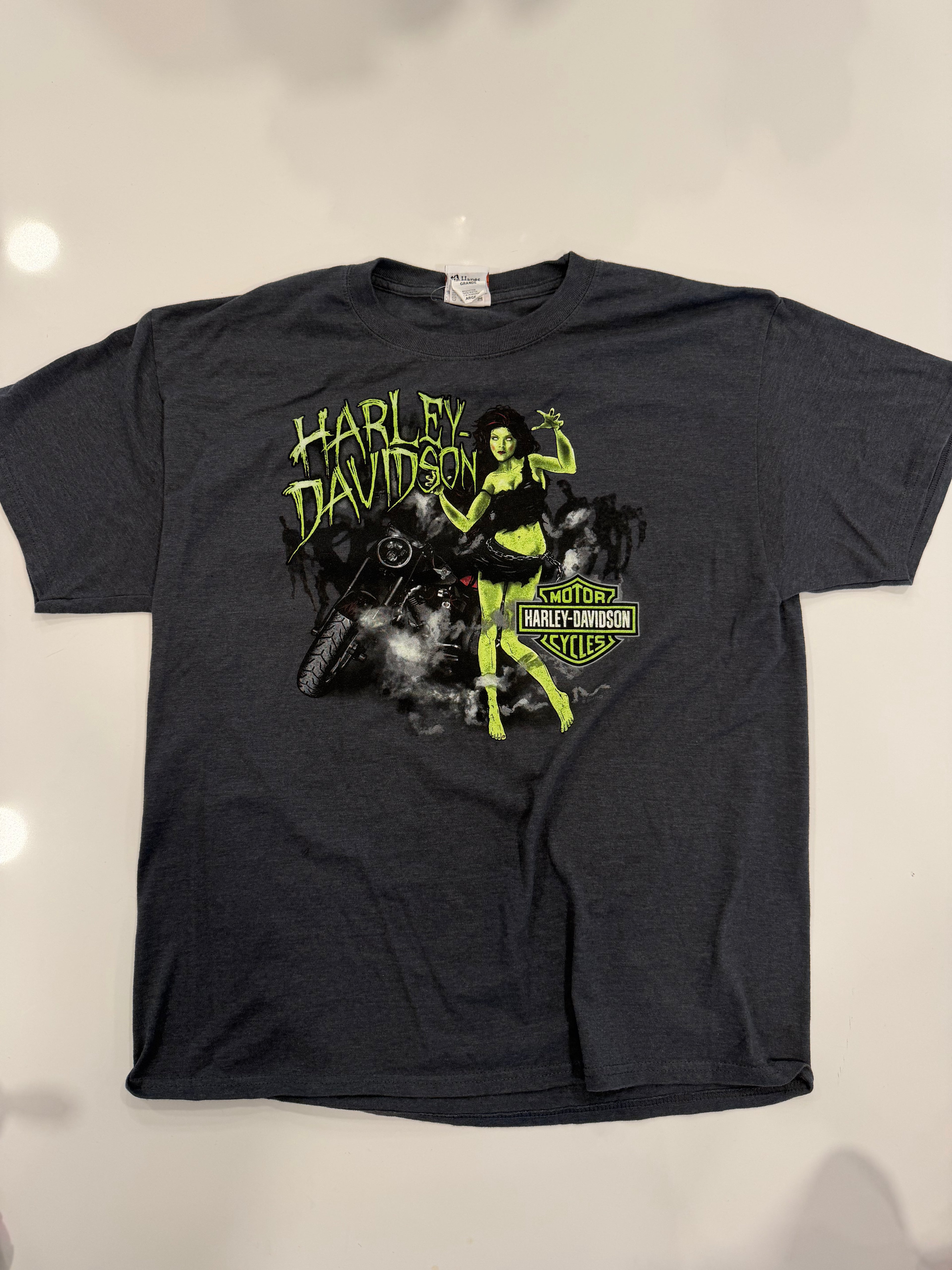 Montclair CA green zombie girl tee