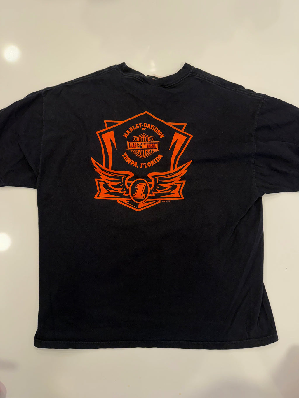 Tampa FL pumpkin face tee