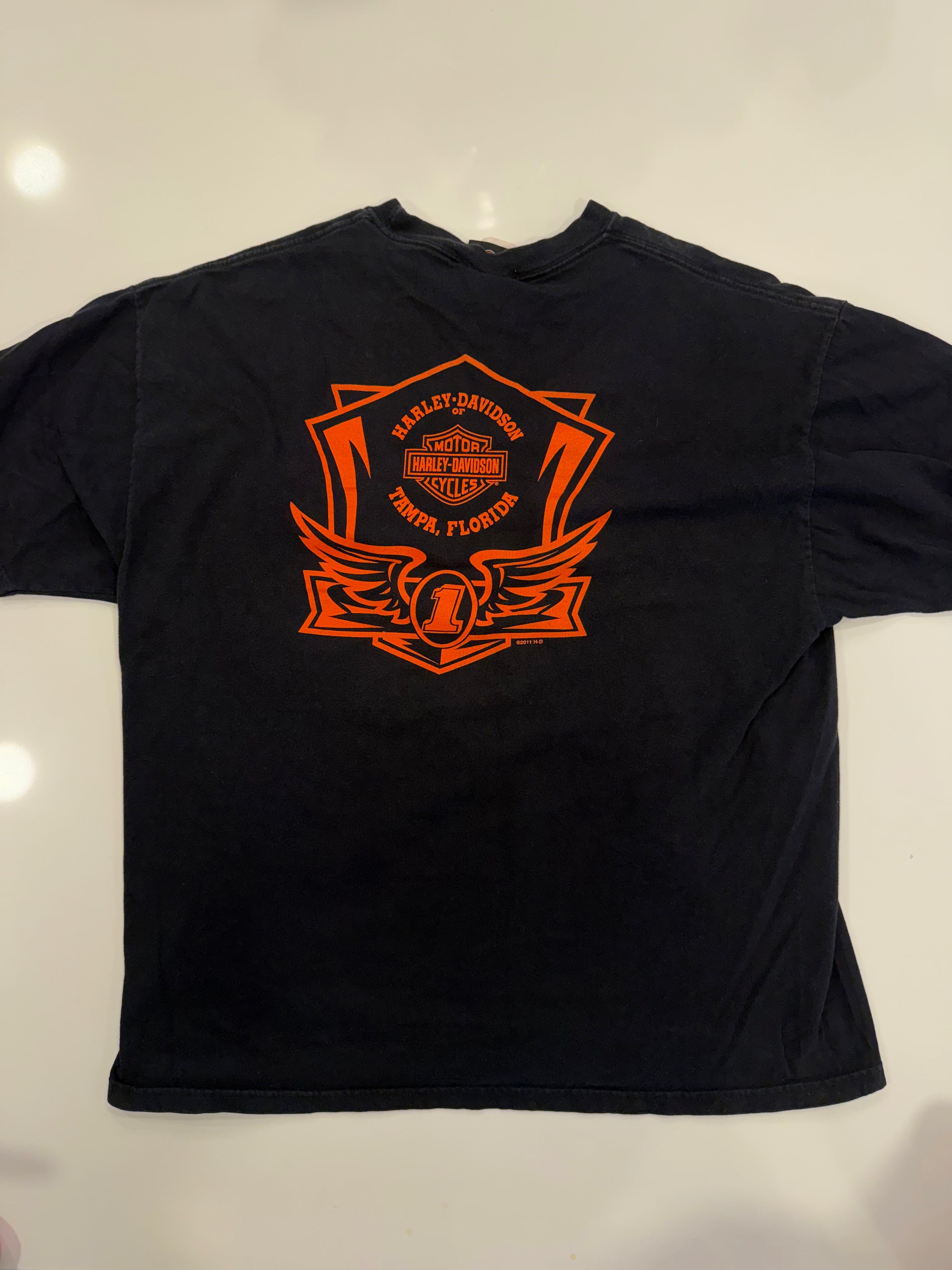 Tampa FL pumpkin face tee