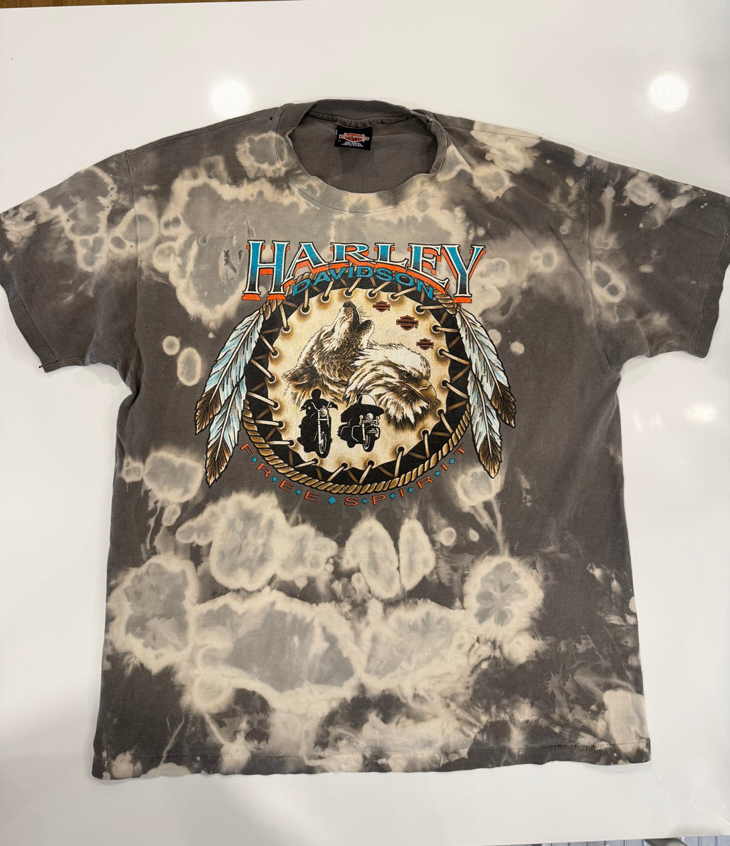Texas wolf tie dye T shirt