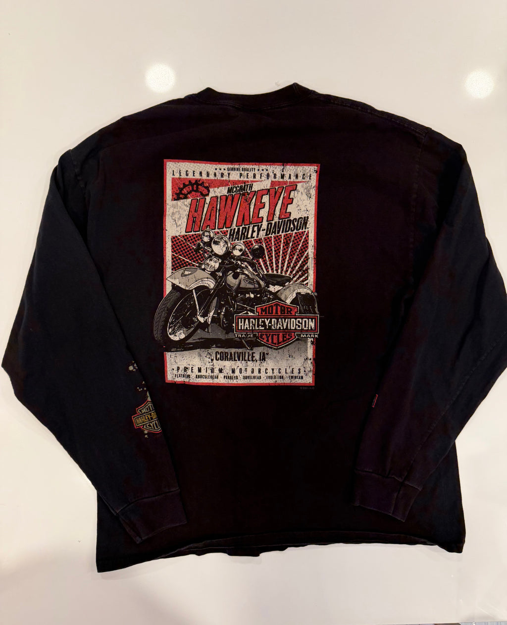 Coralville IA bat wings long sleeve.
