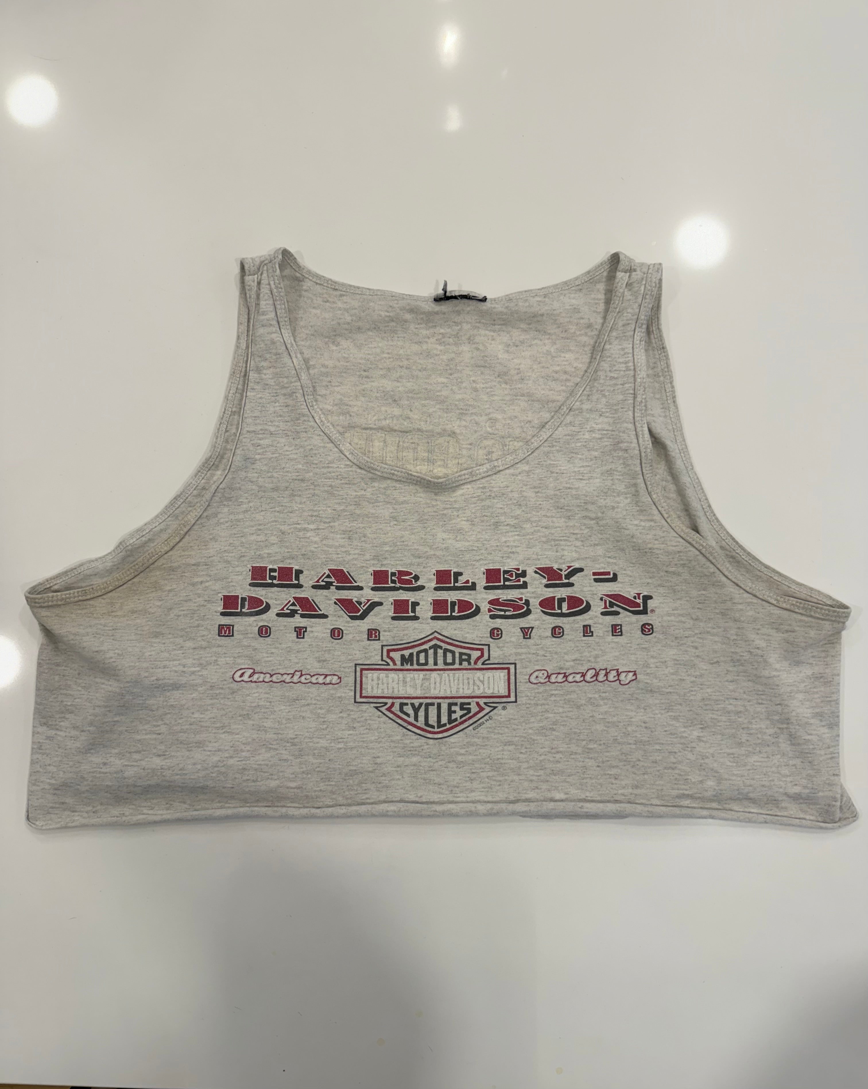 Mississippi light grey cropped tank