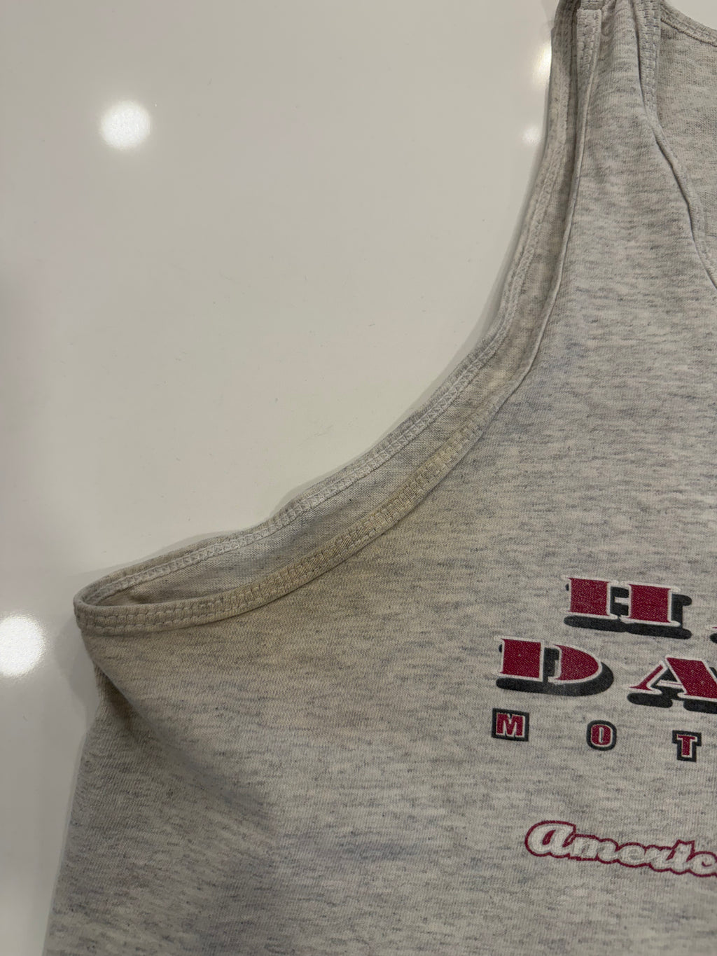 Mississippi light grey cropped tank
