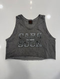 Cars suck Montana cropped tank