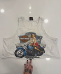 Nevada pin-up girl cropped tank