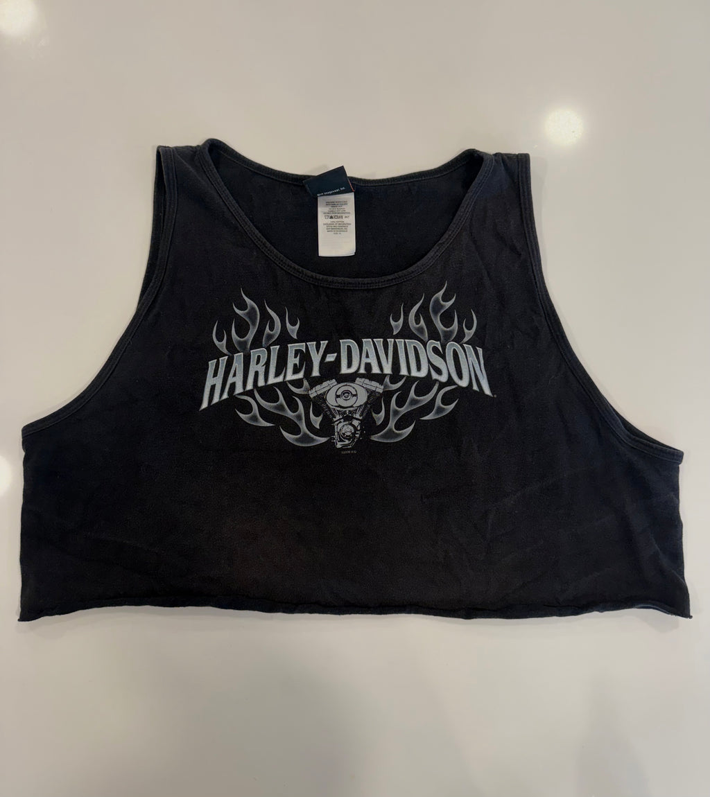 WI flame cropped tank