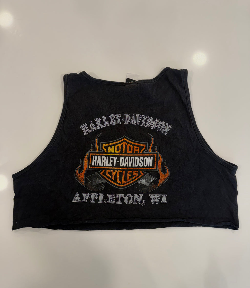 WI flame cropped tank
