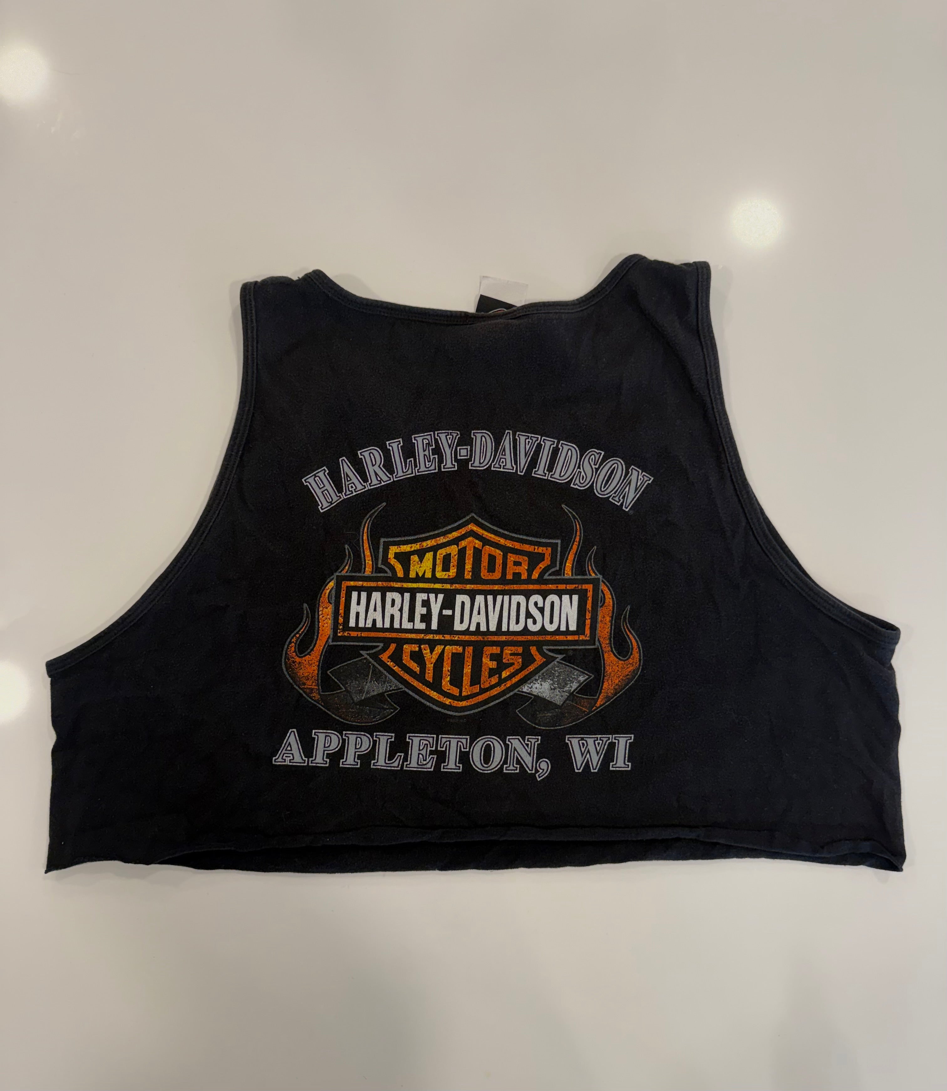 WI flame cropped tank