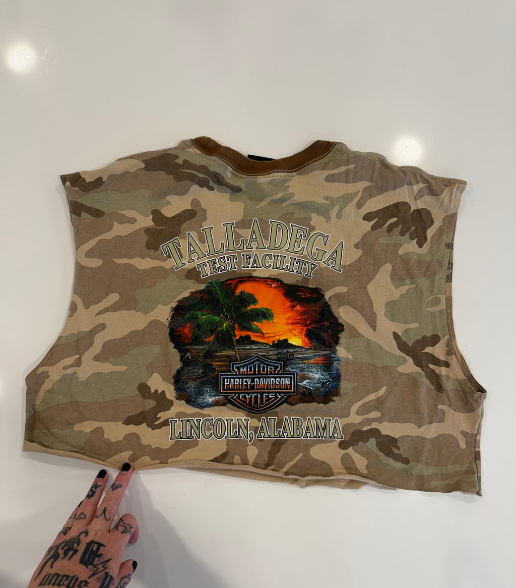Alabama camo cropped tank