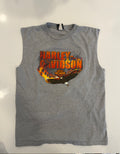 Hawaii flaming eagle muscle tank