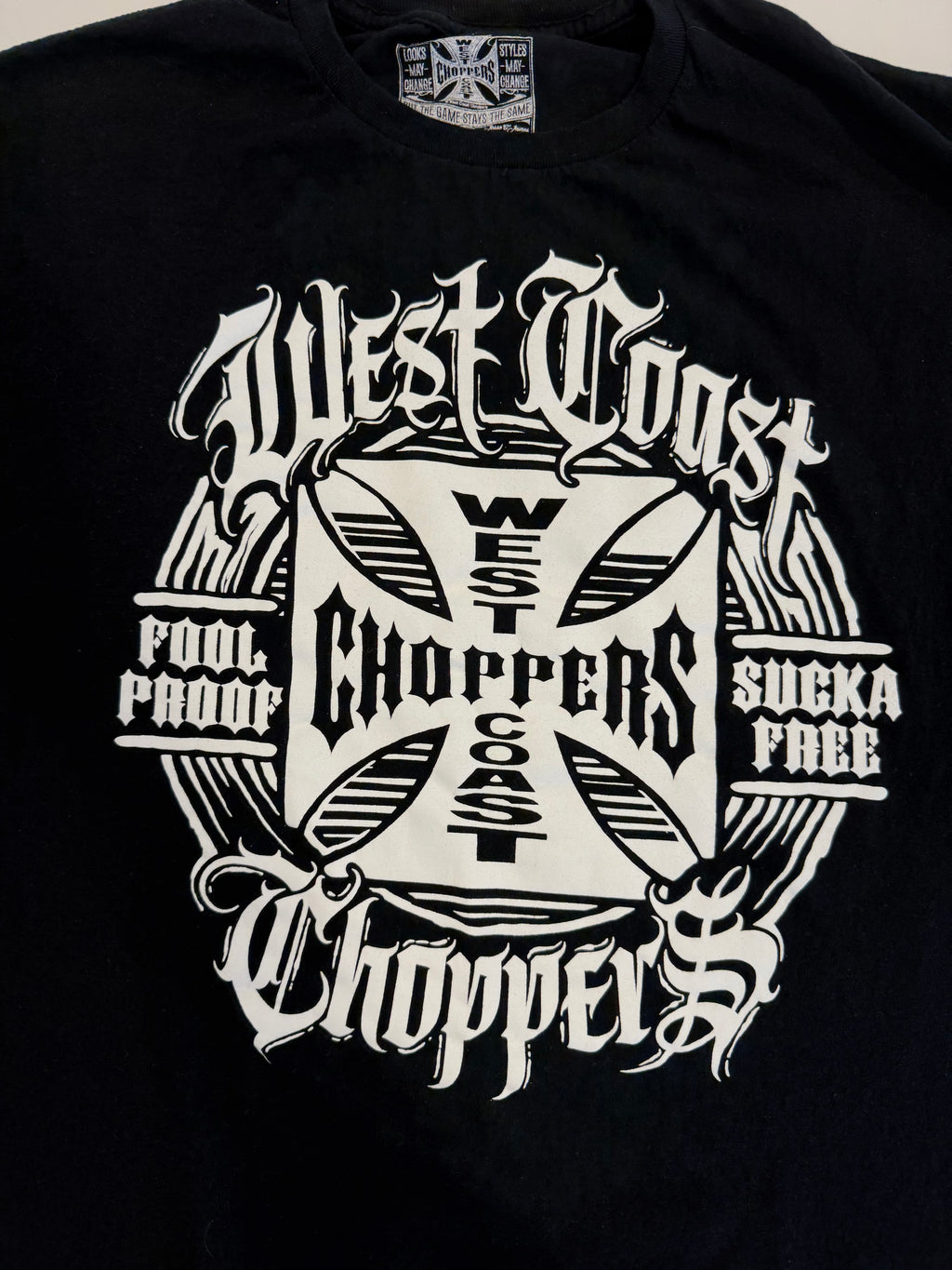Fool proof, Sucka free West coast choppers T shirt