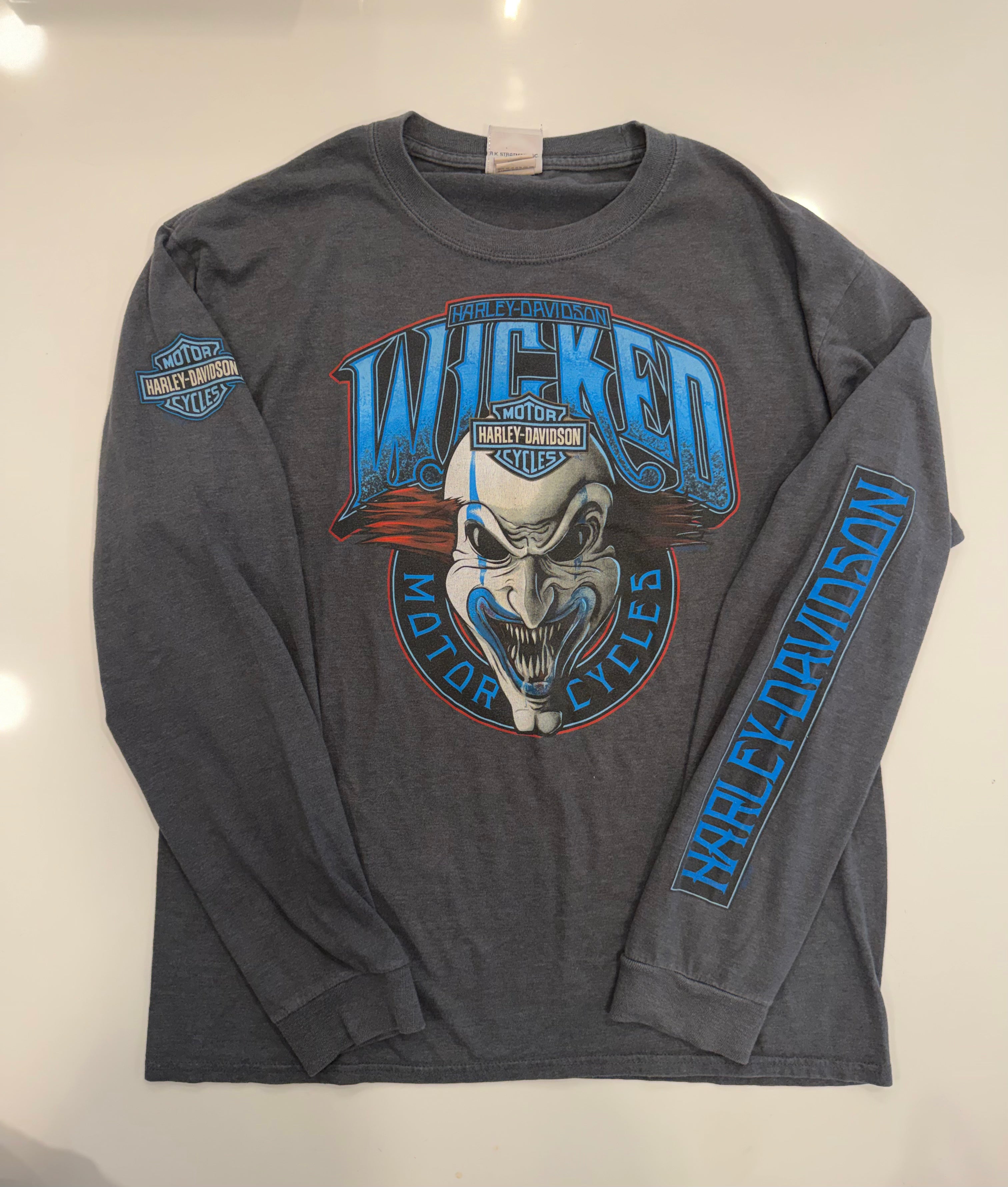Tacoma WA blue clown long sleeve