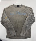 Grey/beige washed spider long sleeve