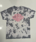 Pink shield tie dye T shirt