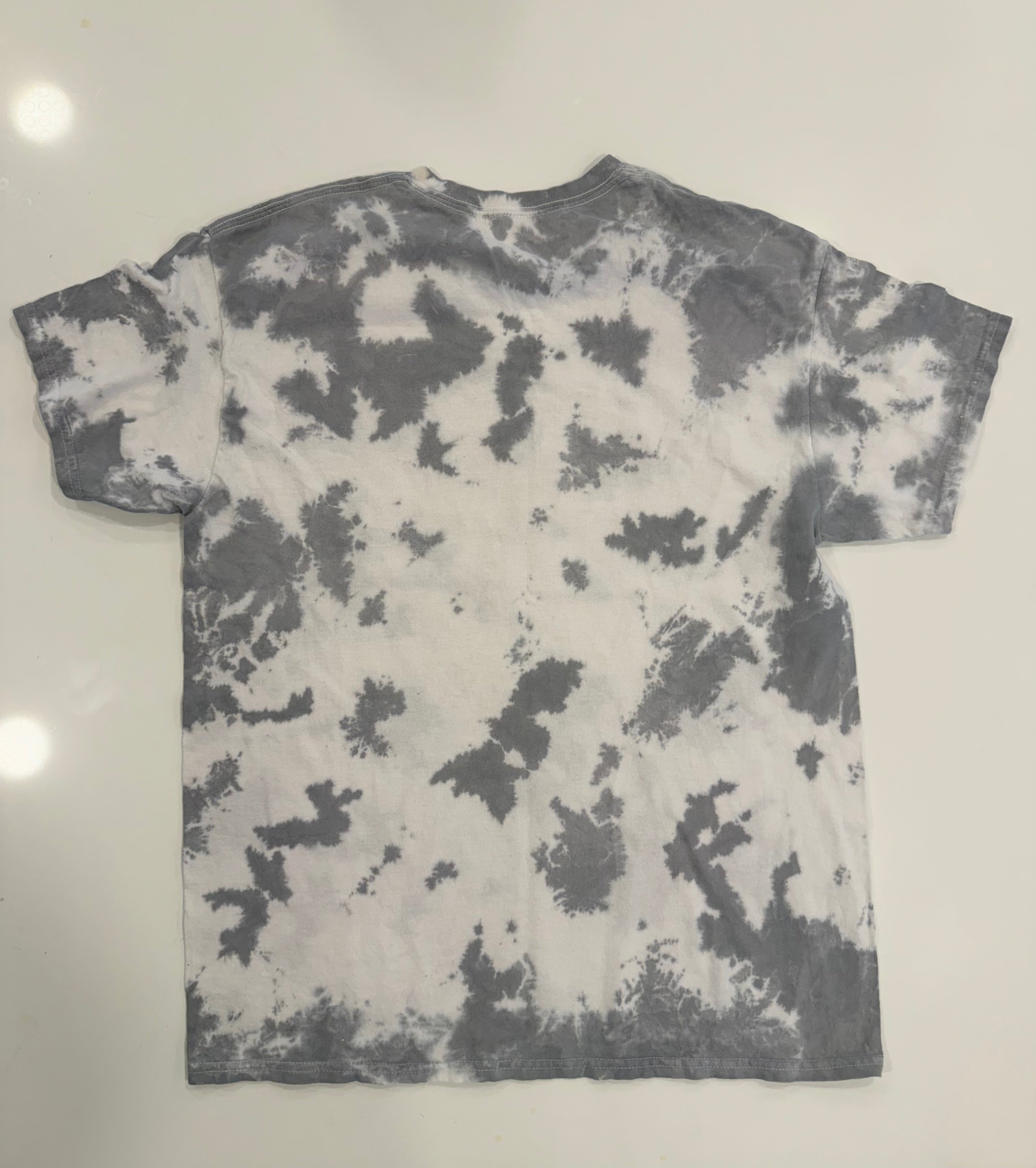 Pink shield tie dye T shirt