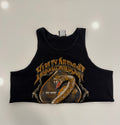 Missouri barb wire snake cropped tank