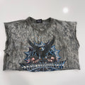 PA eagle tie dye cropped tee