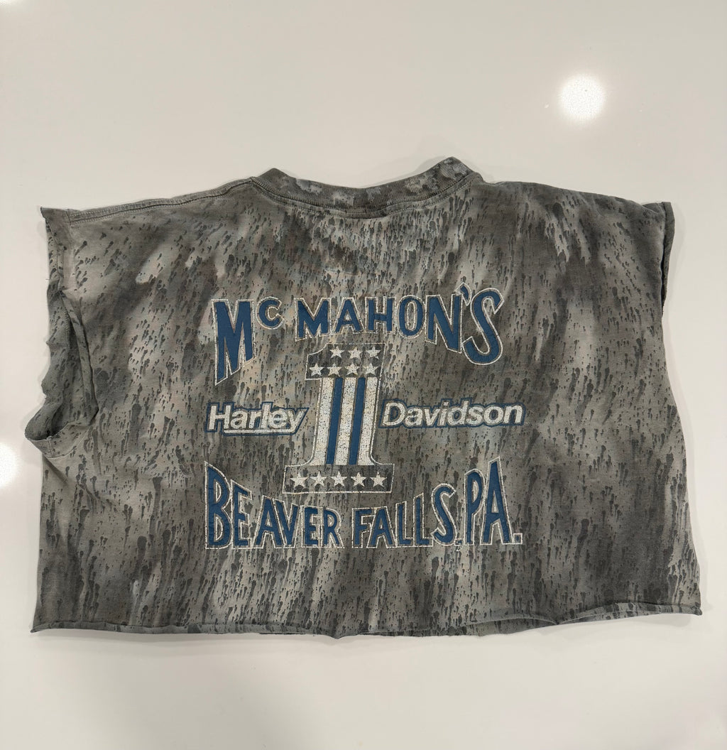 PA eagle tie dye cropped tee