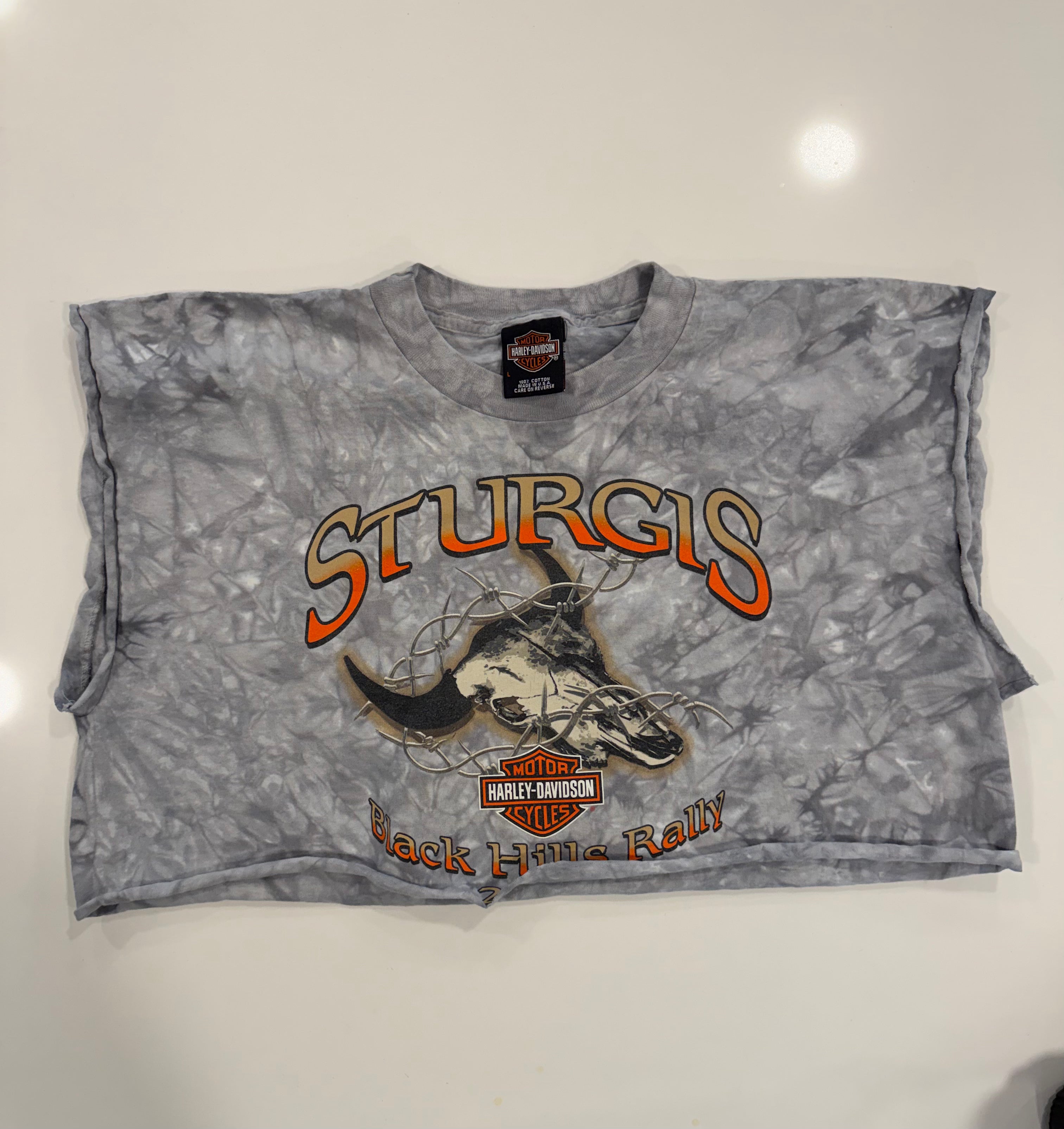 Strugis tie dye cropped tee