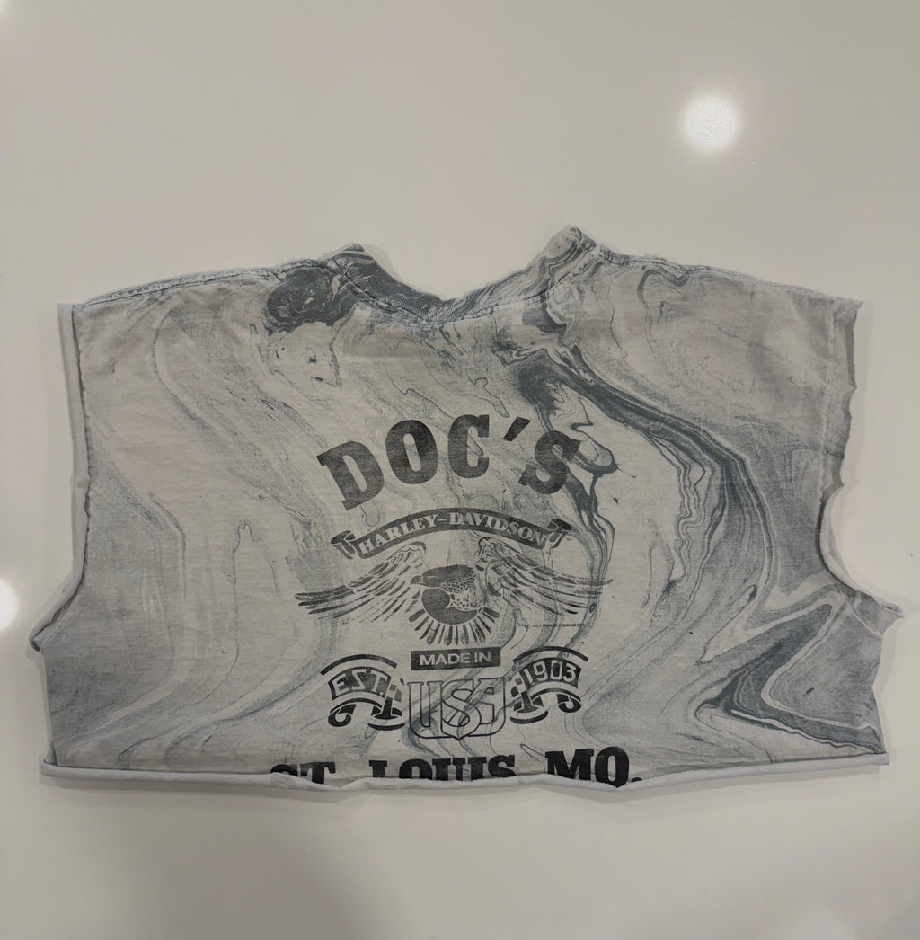 St. Louis marble cropped tee