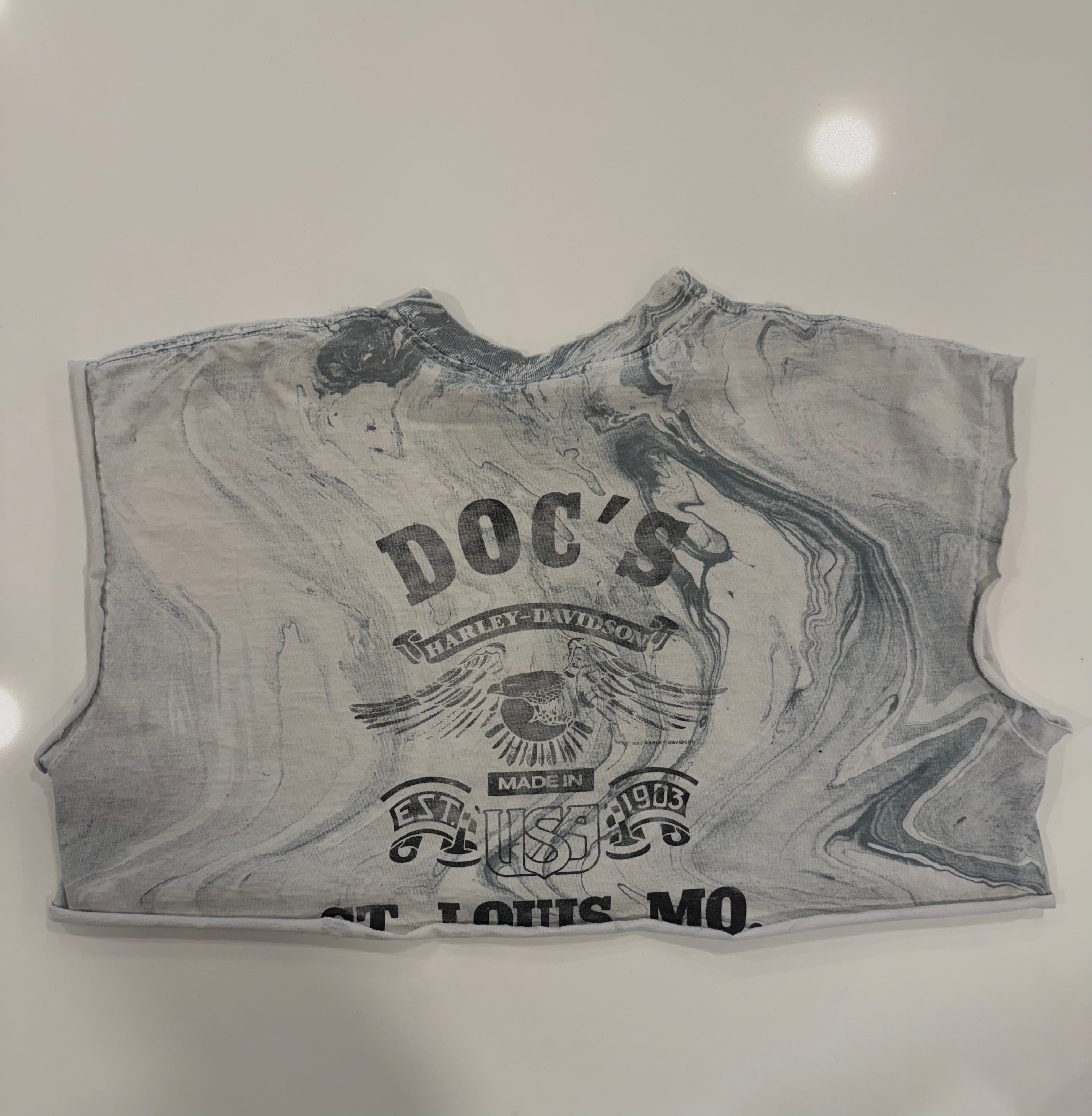 St. Louis marble cropped tee