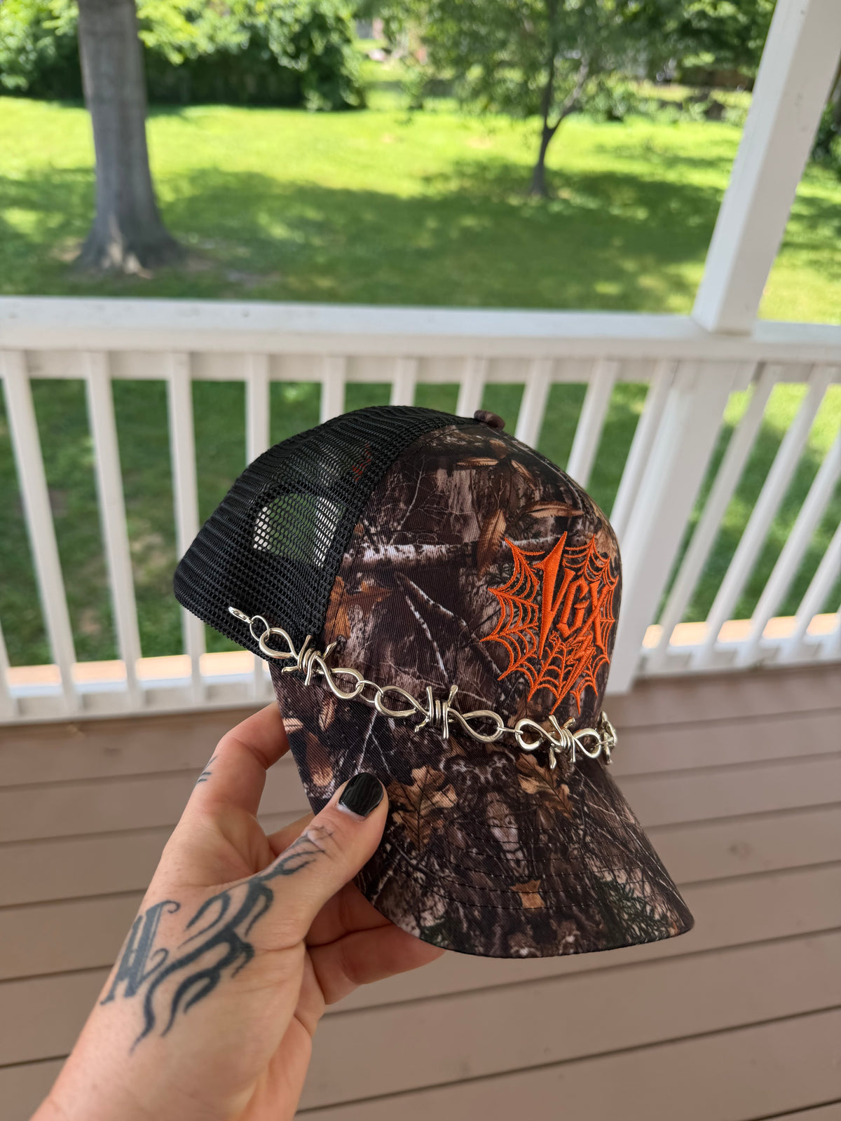 VGX camo trucker hat