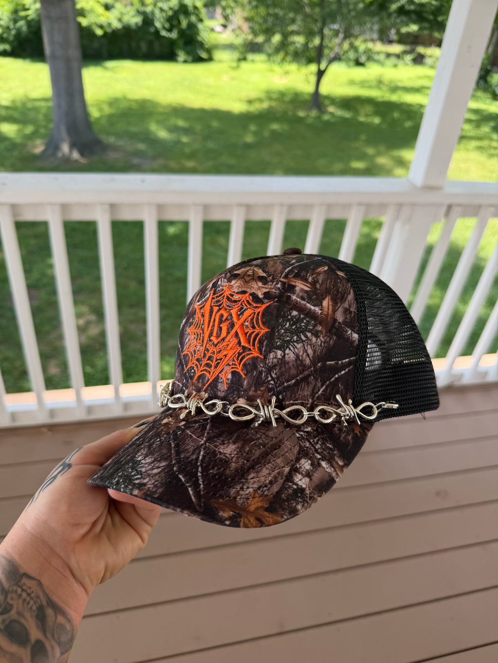 VGX camo trucker hat