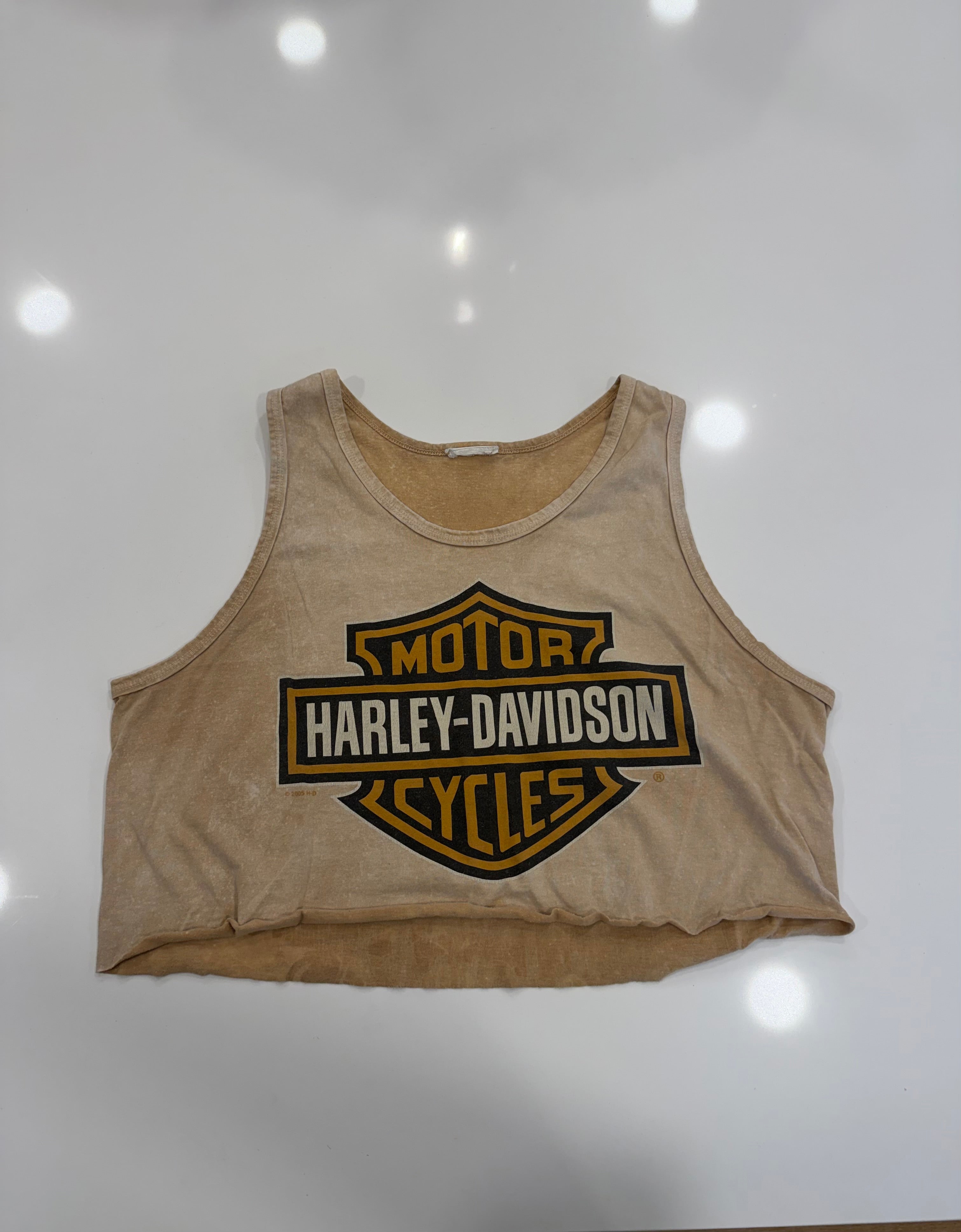 Tan cropped tank