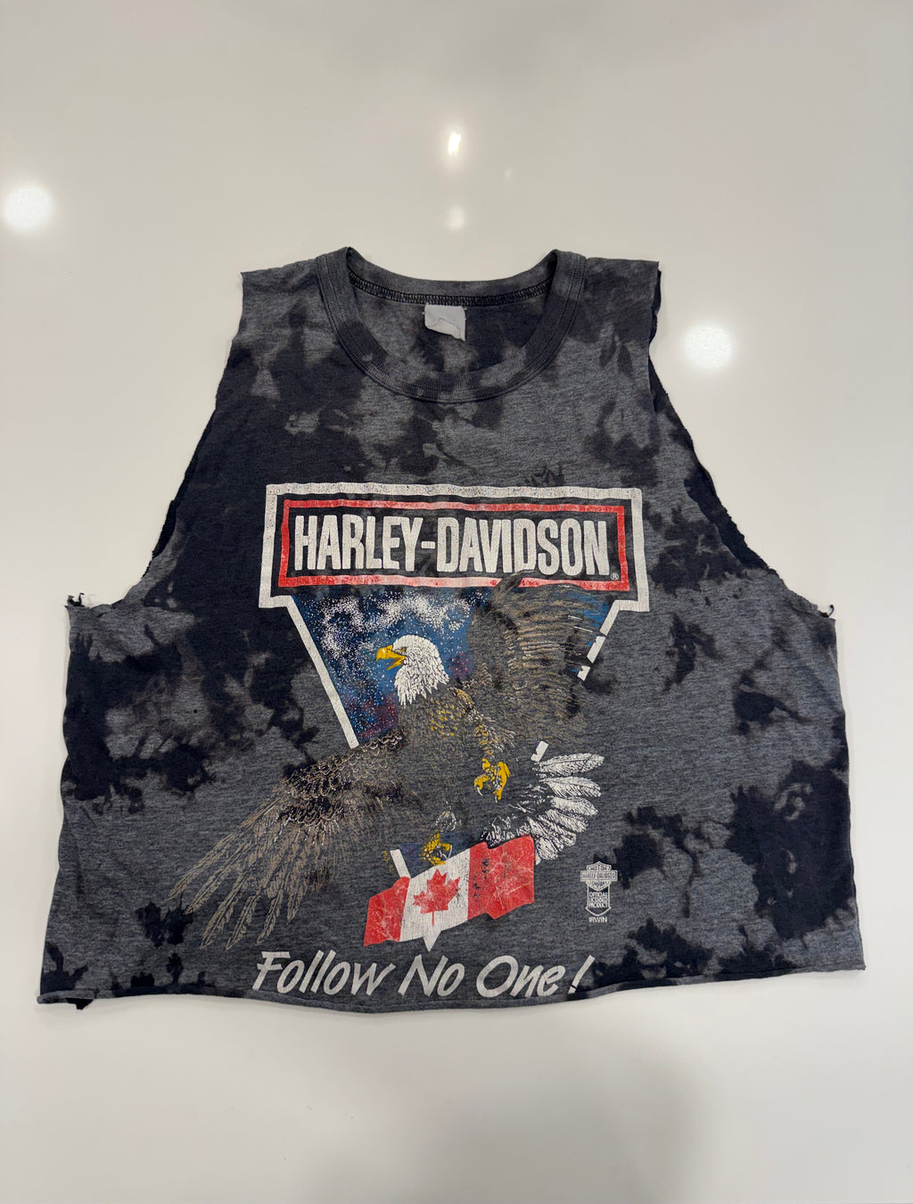 Follow no one cropped tank