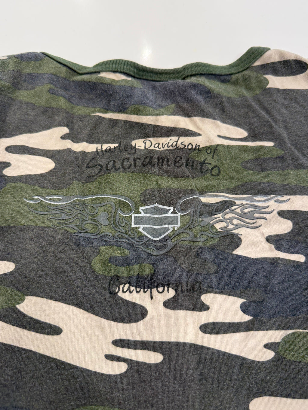 Camo Y2K cropped tank