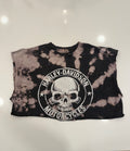 Tie dye skull crop