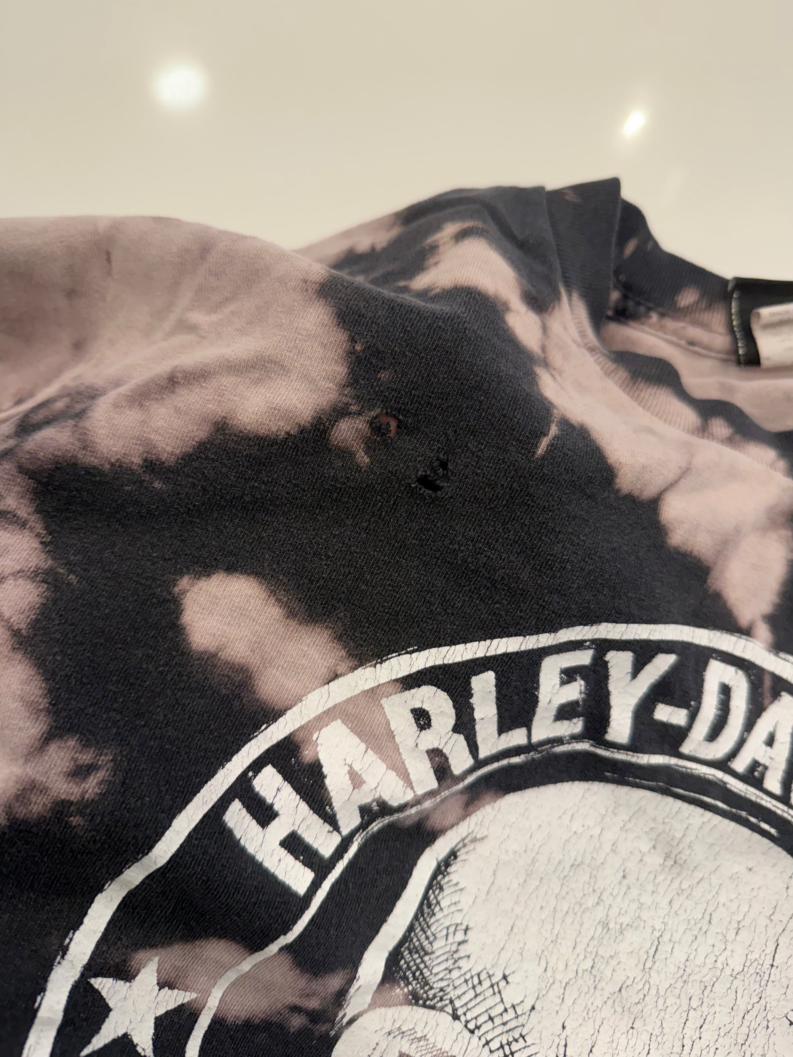 Tie dye skull crop