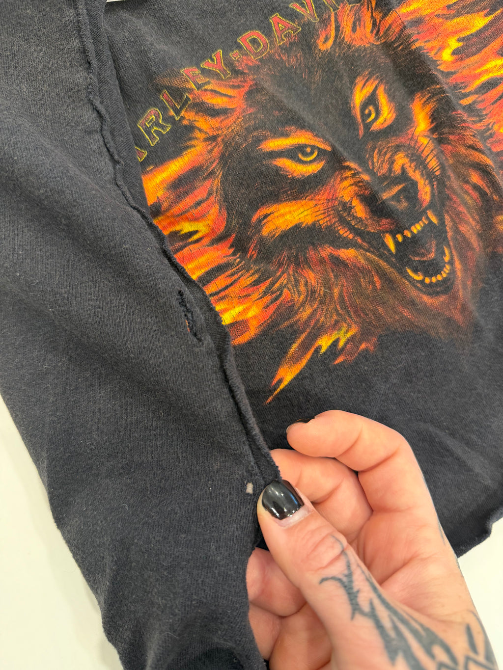 Flaming wolf crop