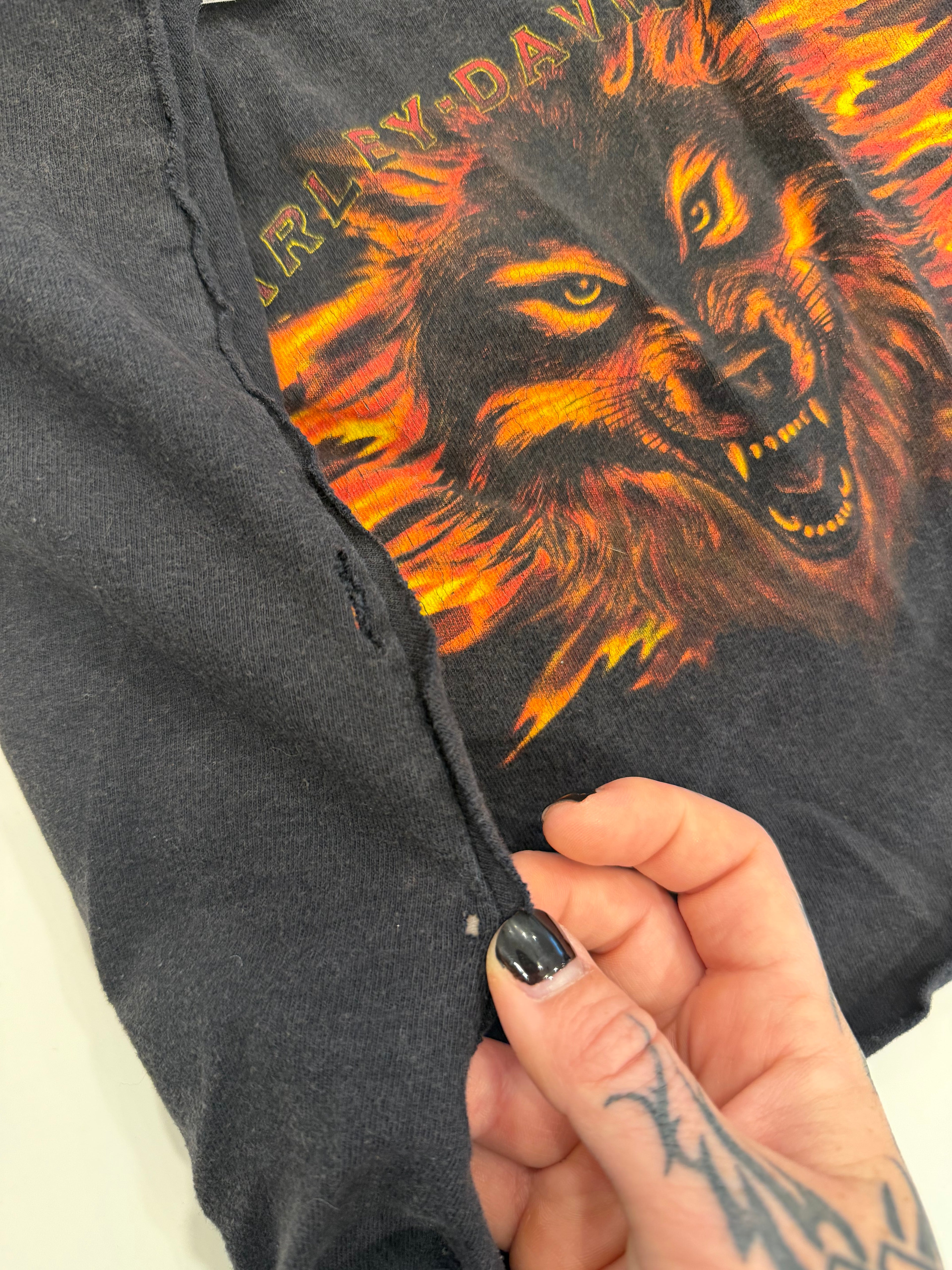Flaming wolf crop