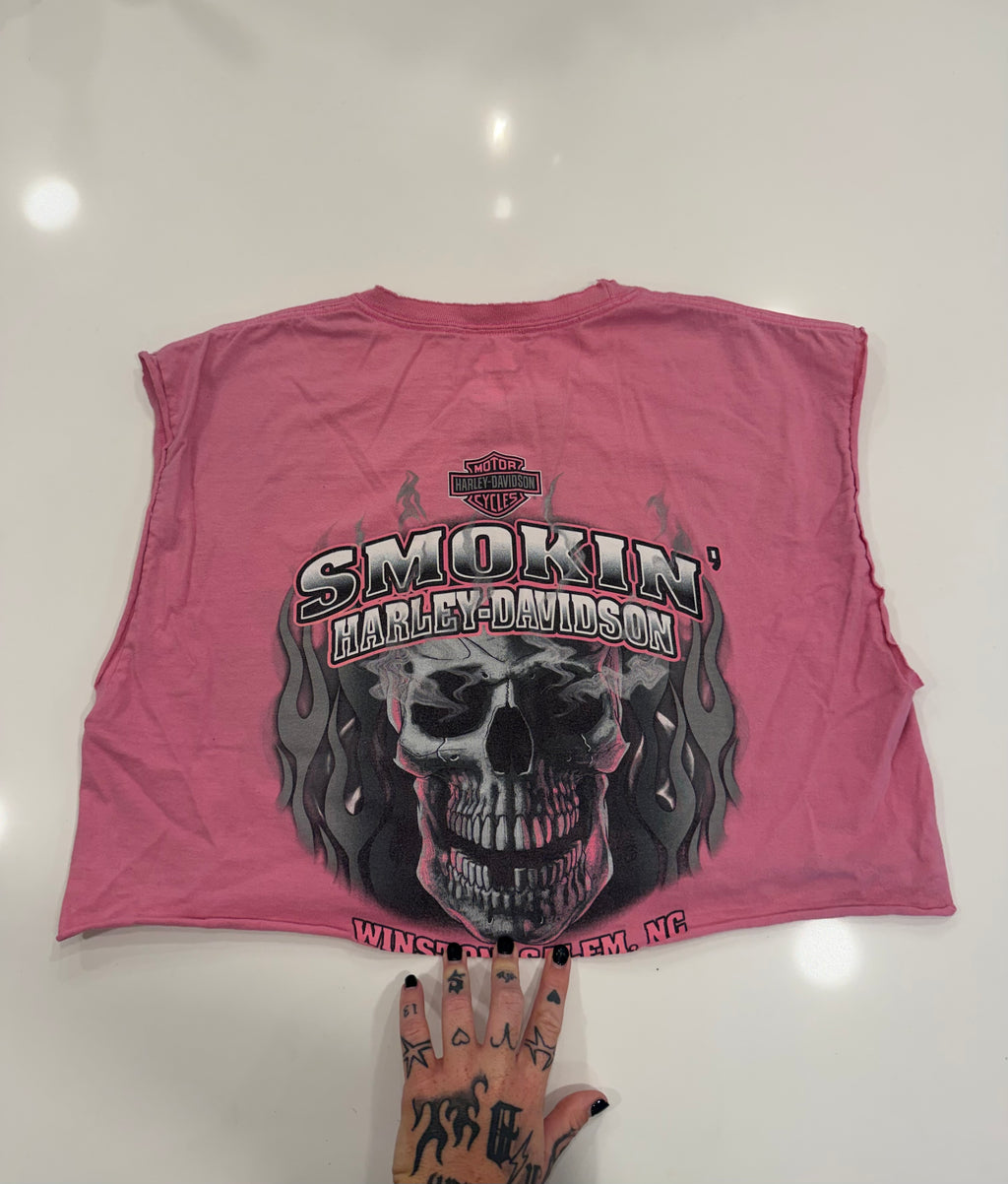 Pink skull crop