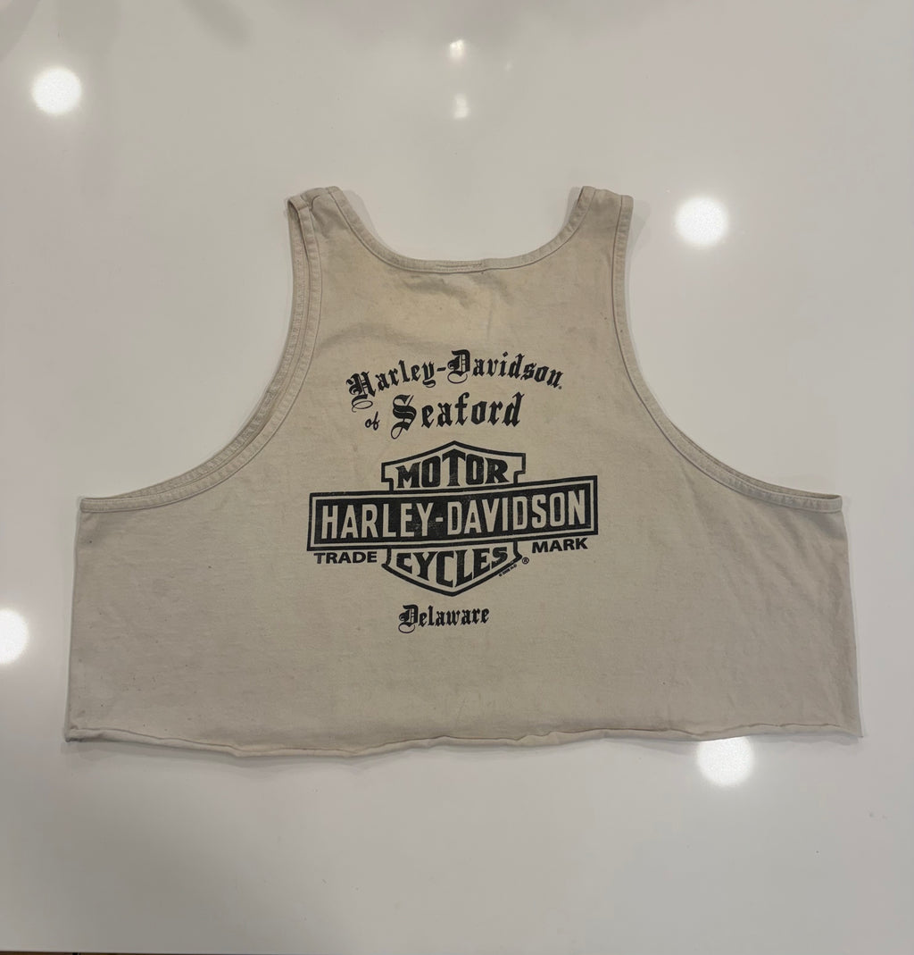 Built to last patriotic cropped tank