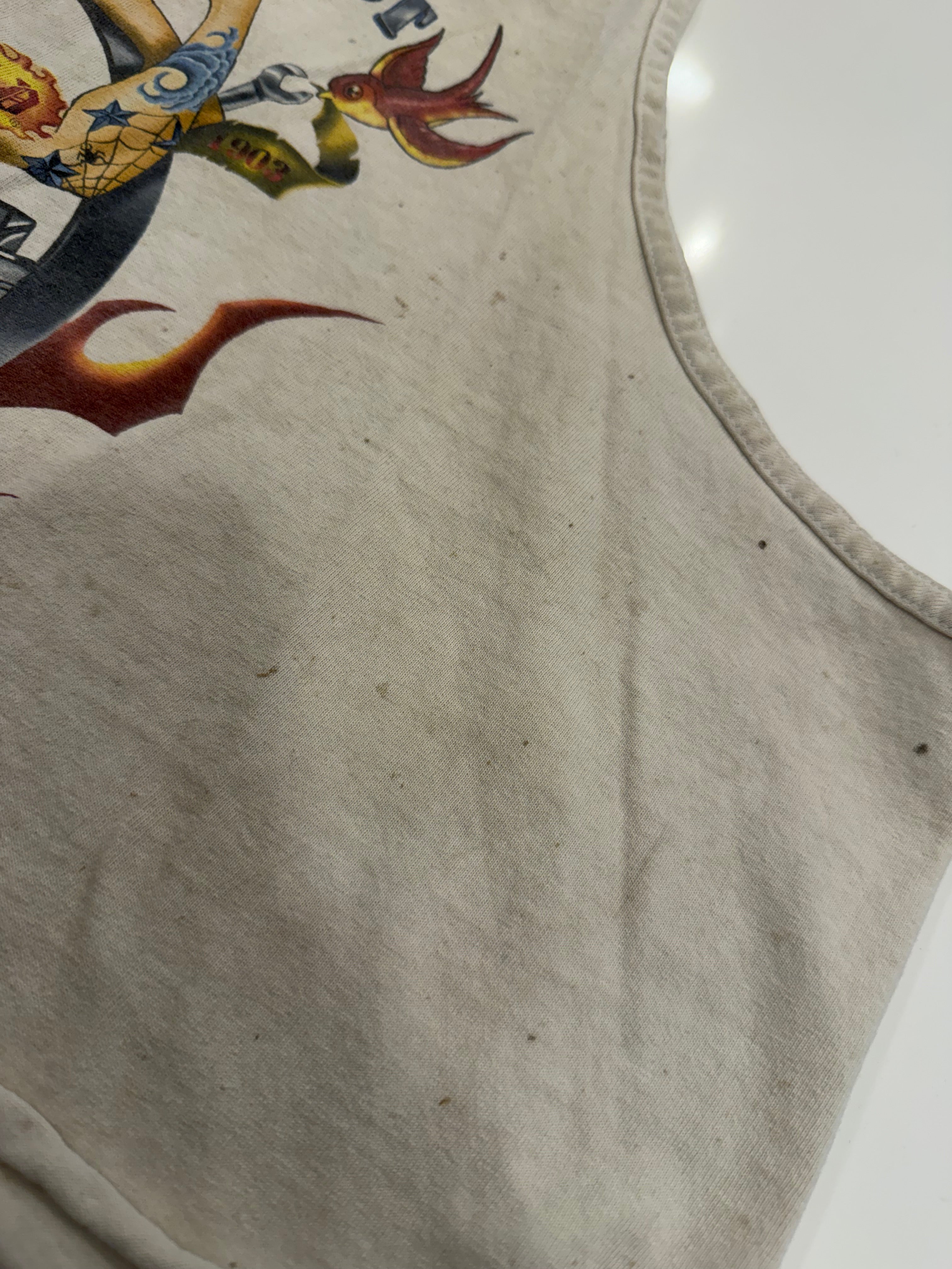 Built to last patriotic cropped tank