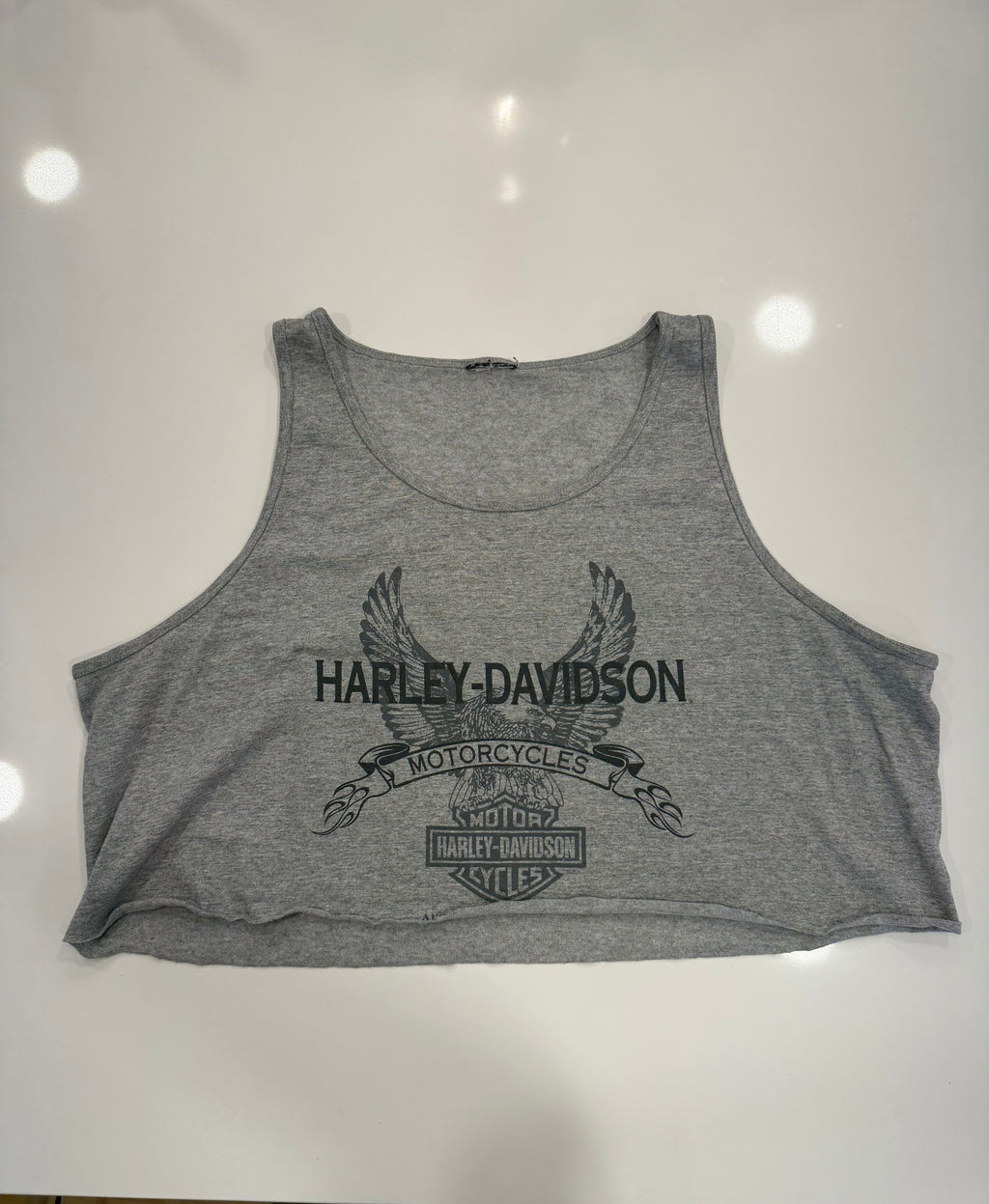 Grey cropped tank