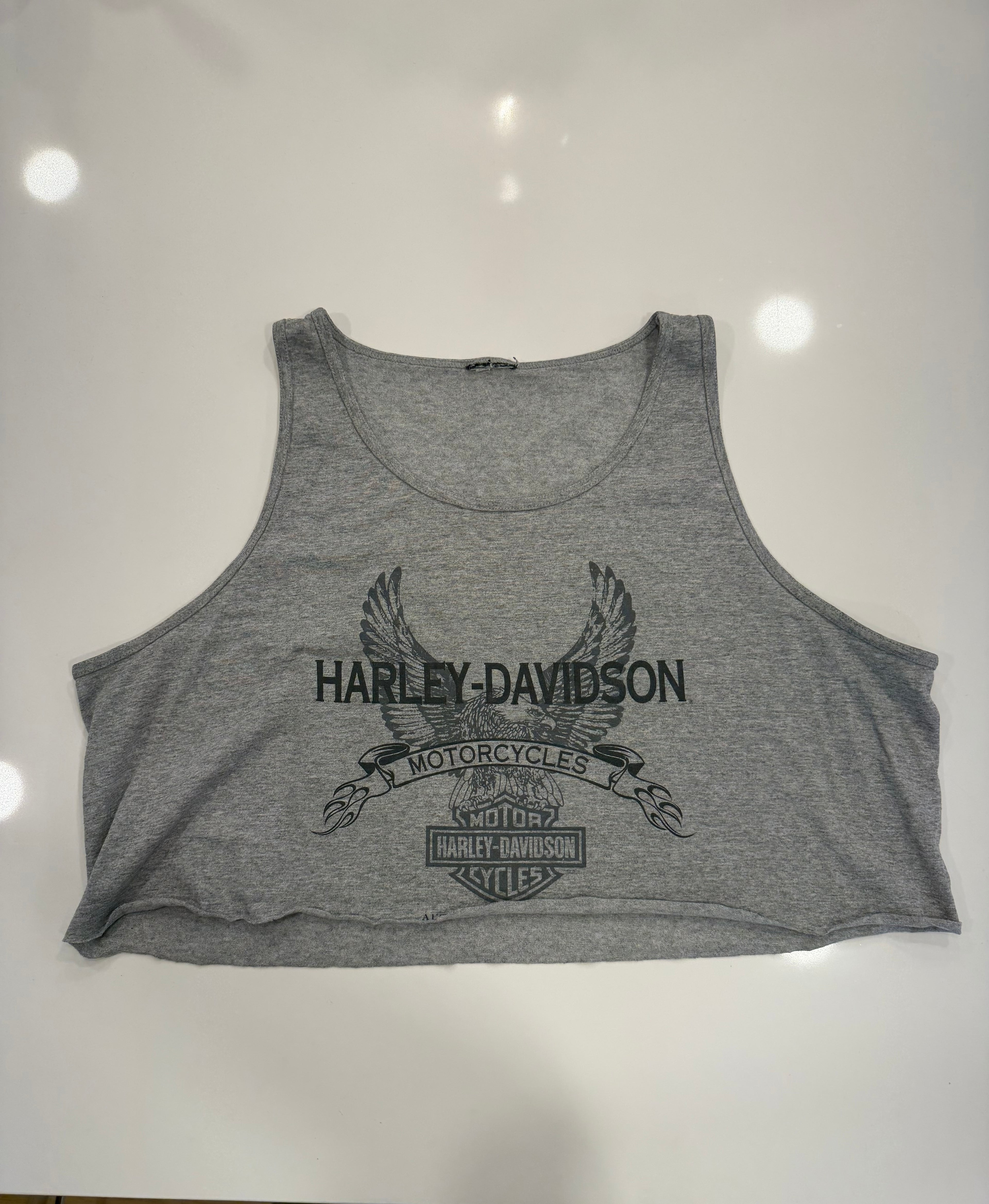 Grey cropped tank