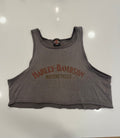 Classic dark grey cropped tank