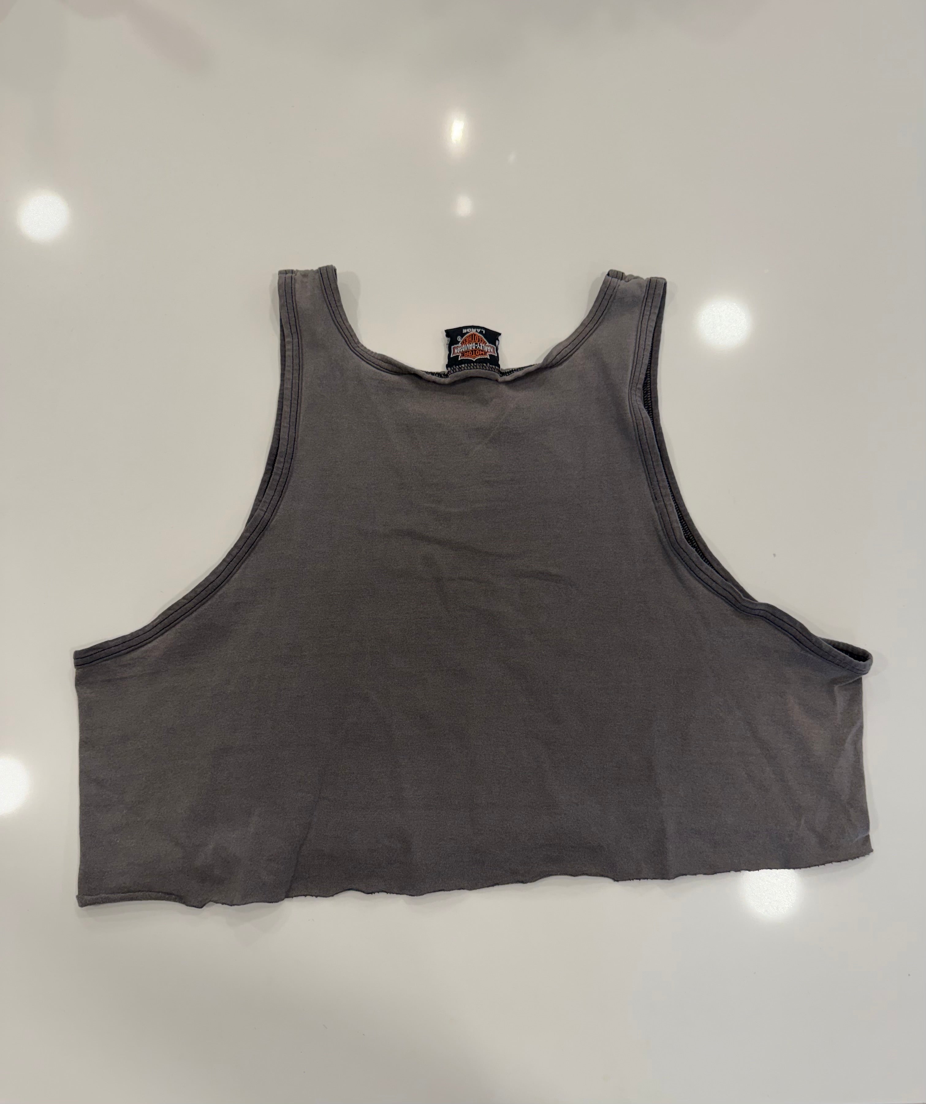 Classic dark grey cropped tank