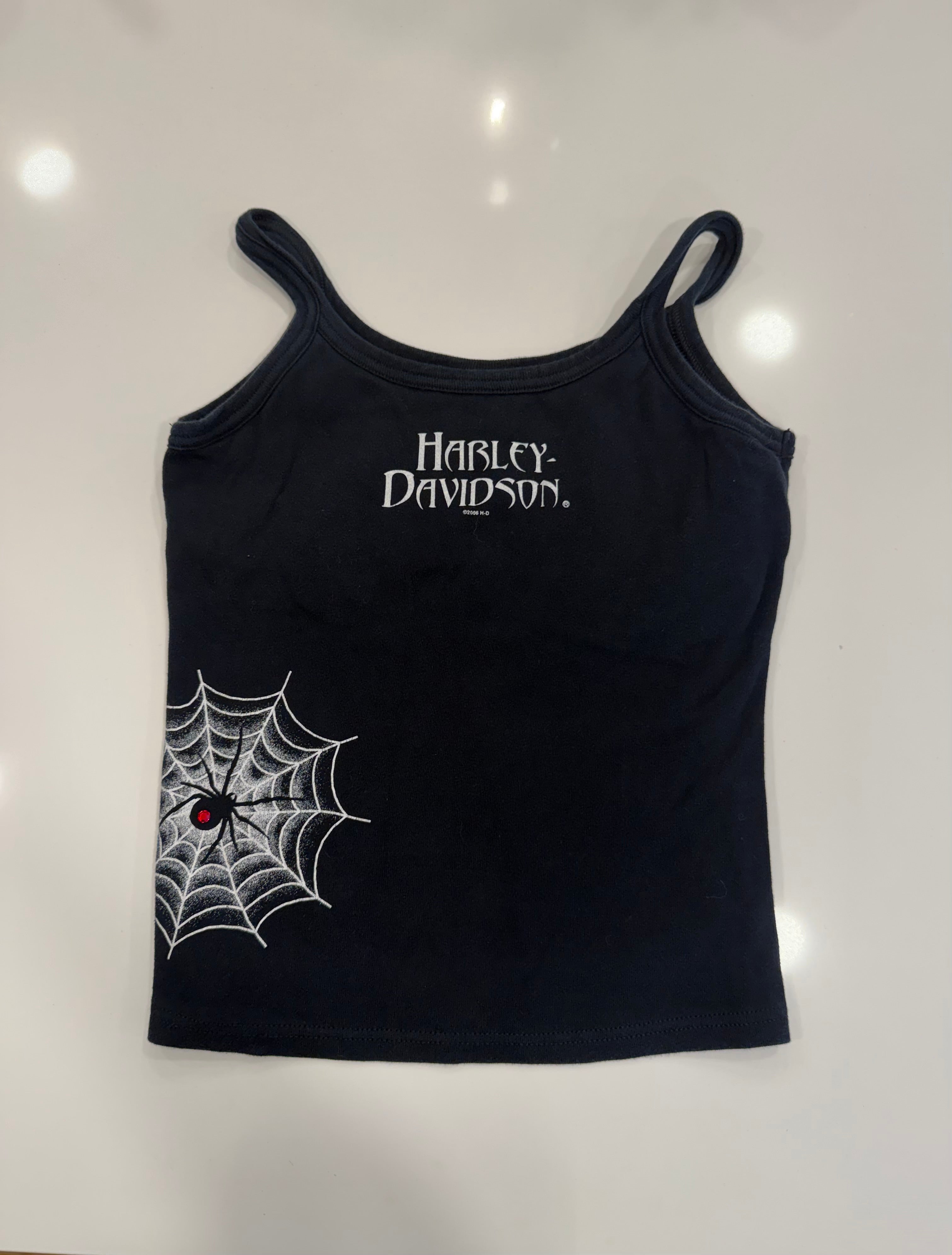 Spiderweb red ruby womens tank
