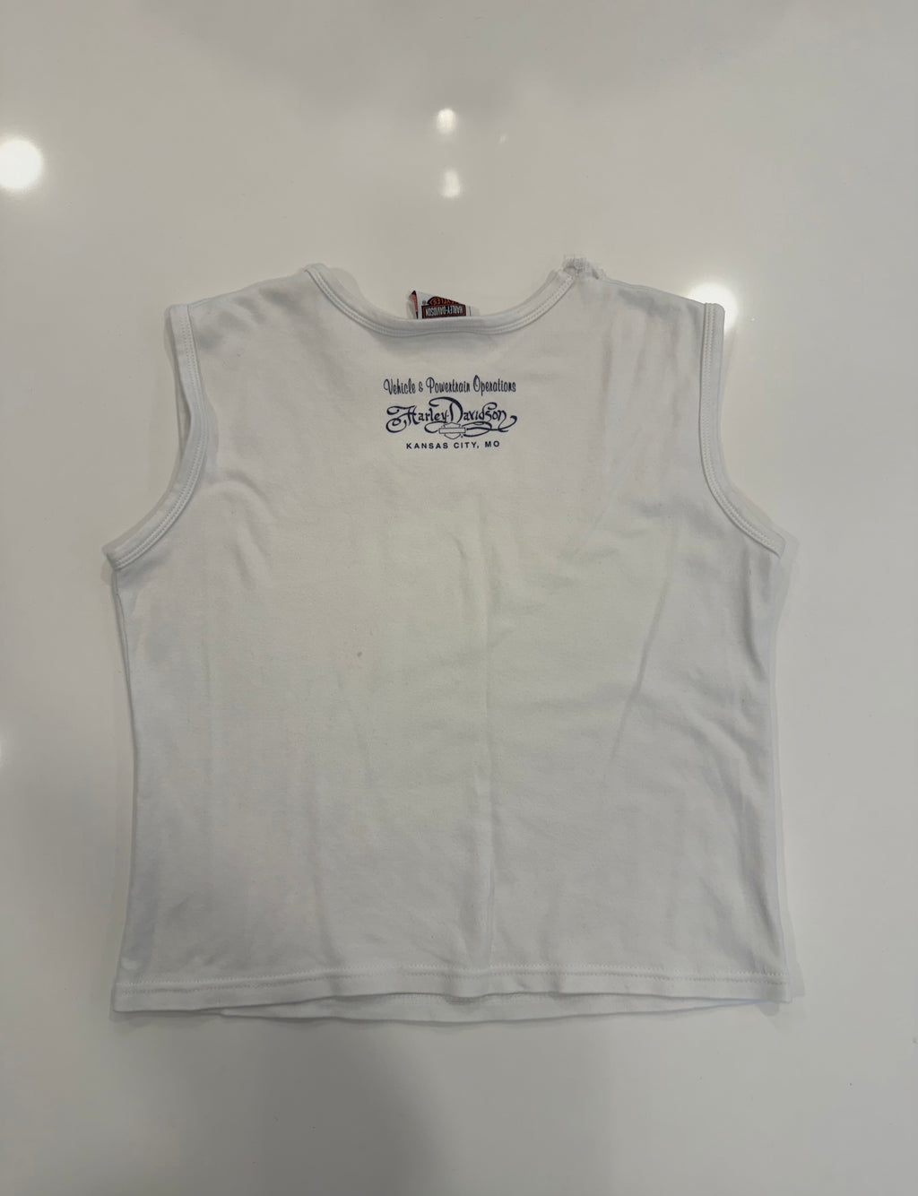 Blue and purple white tank L
