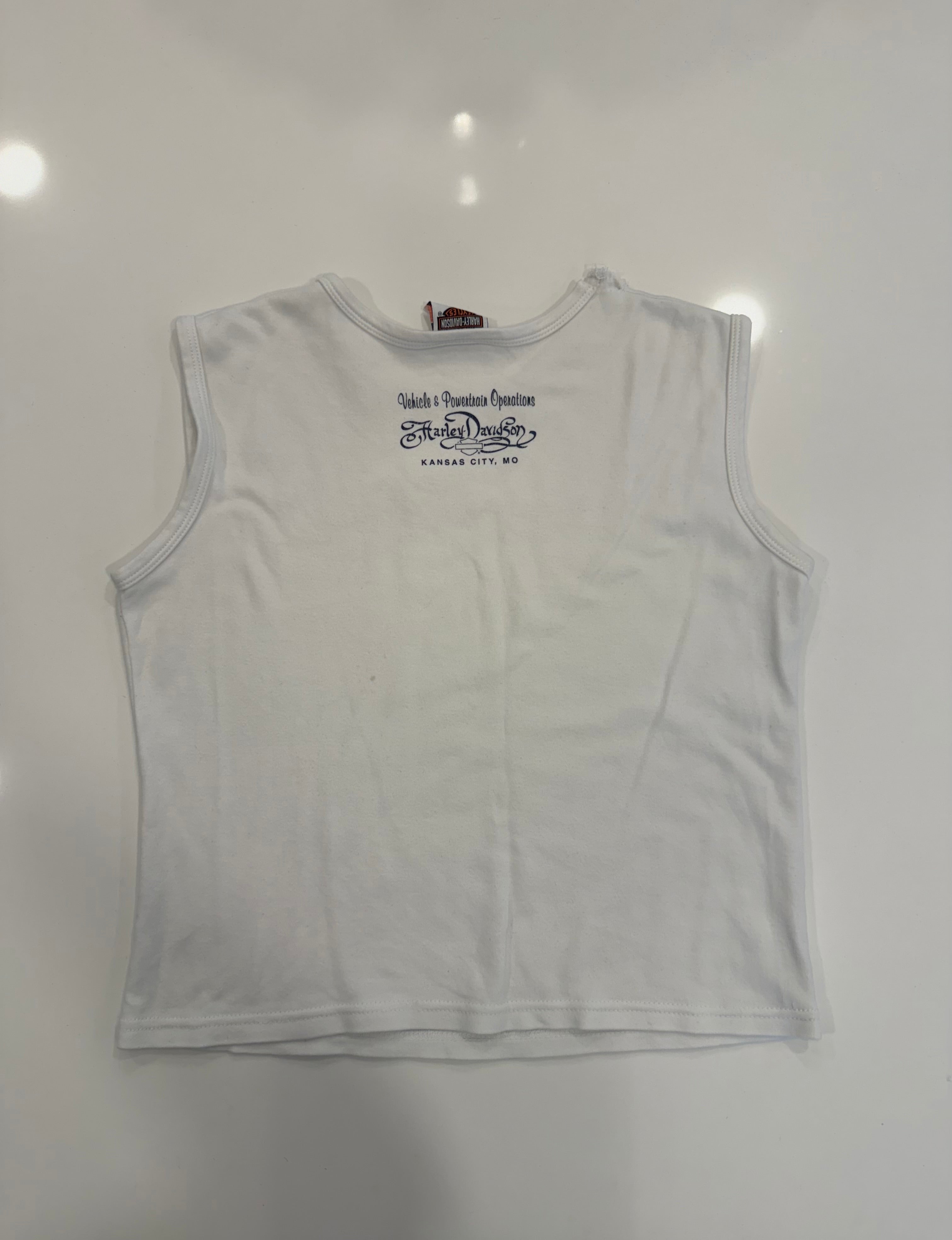Blue and purple white tank L