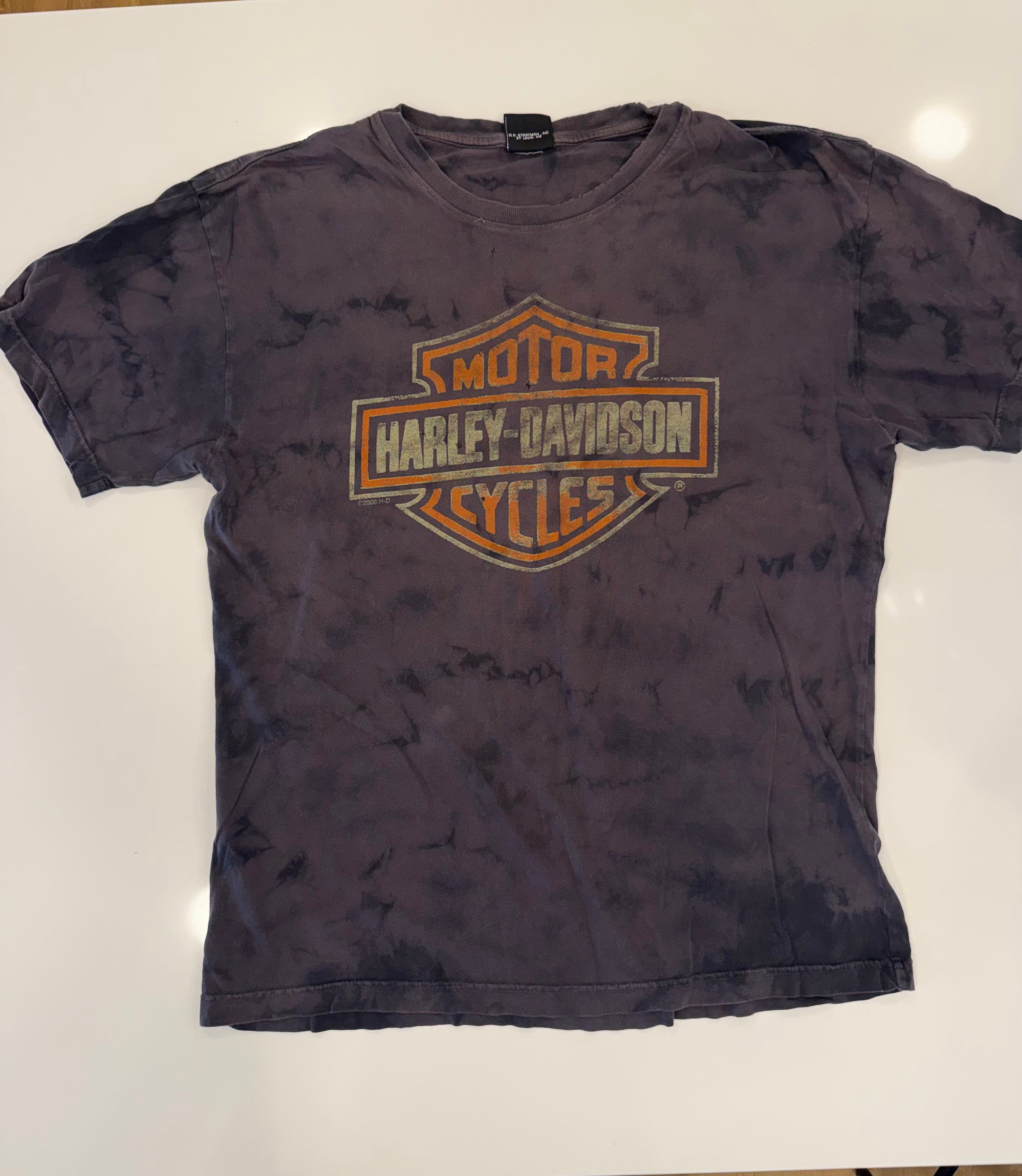 Faded grey/brown bleached tee