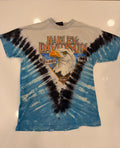 Tie dye eagle tee